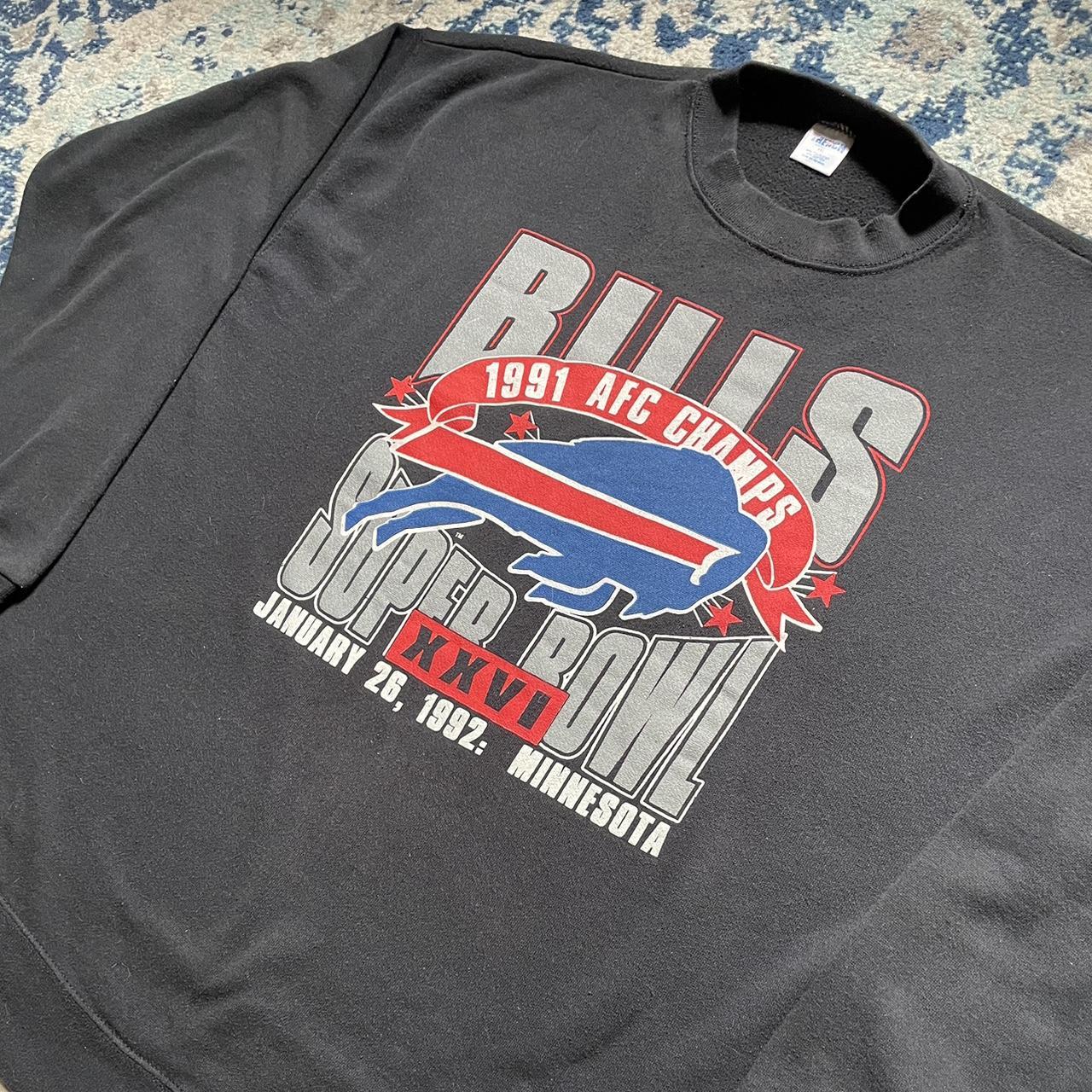 Vintage NFL (Trench) - Buffalo Bills AFC Champs Crew Neck