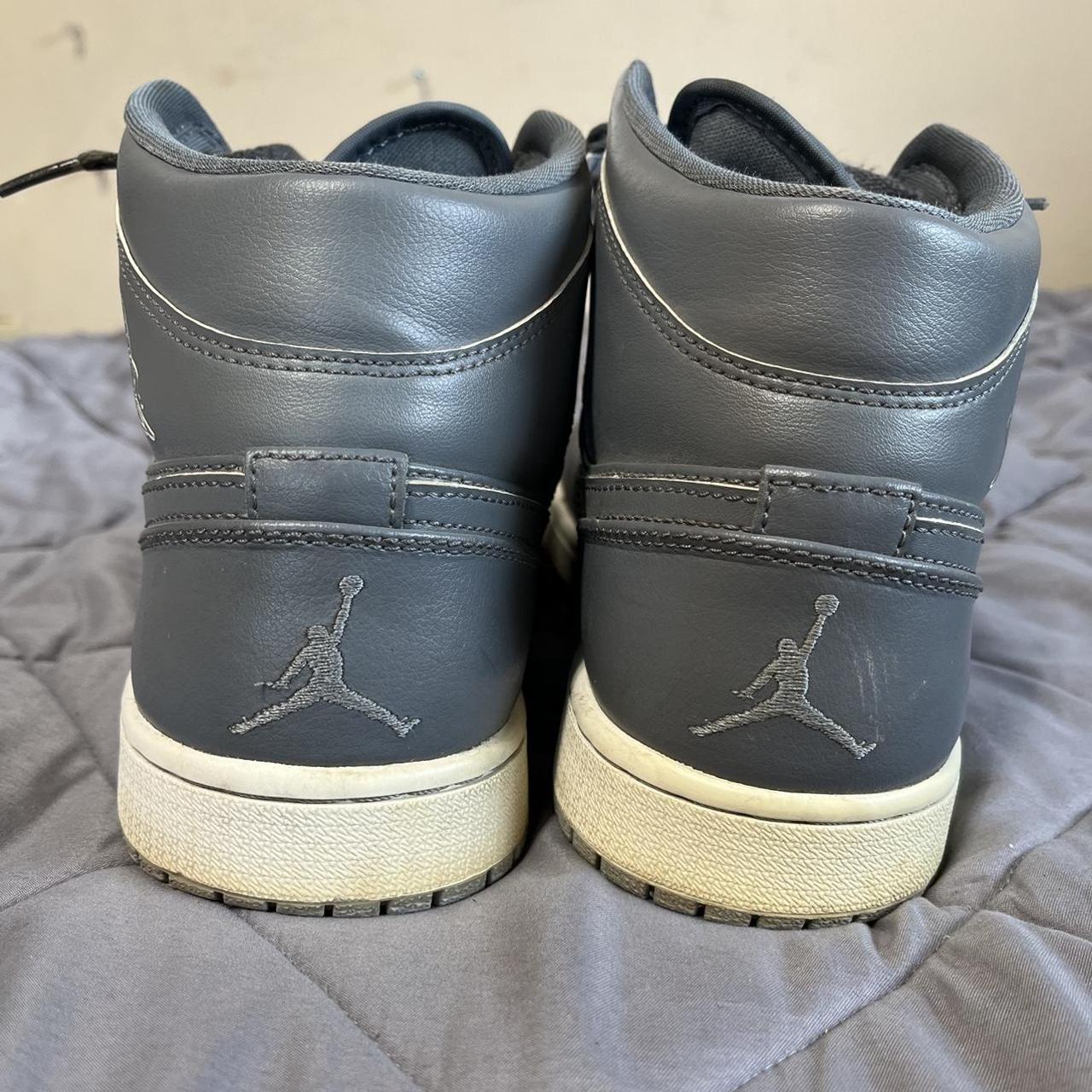 Air Jordan 1 Mid Wolf Gray Triple gray Jordan 1... - Depop