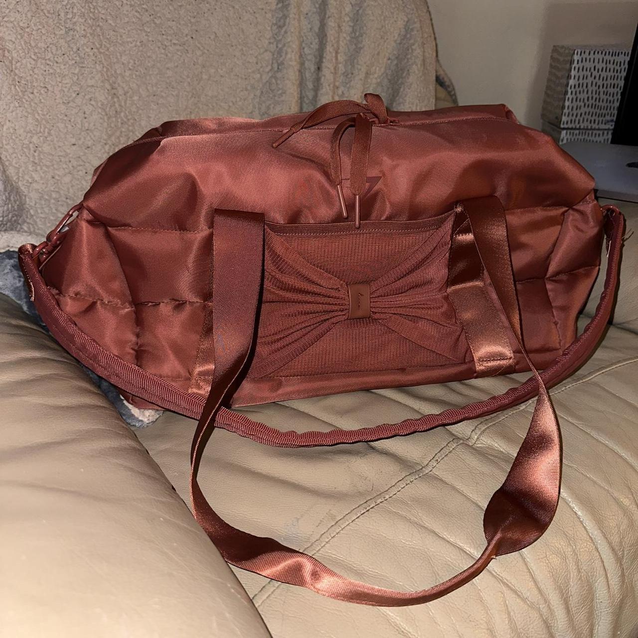 Gymshark rose brown bow studio holdall gym bag!... Depop
