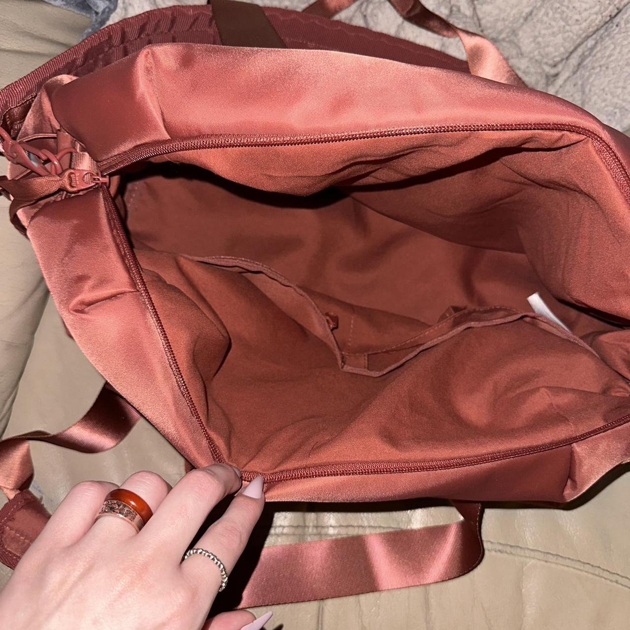 Gymshark rose brown bow studio holdall gym bag!... Depop