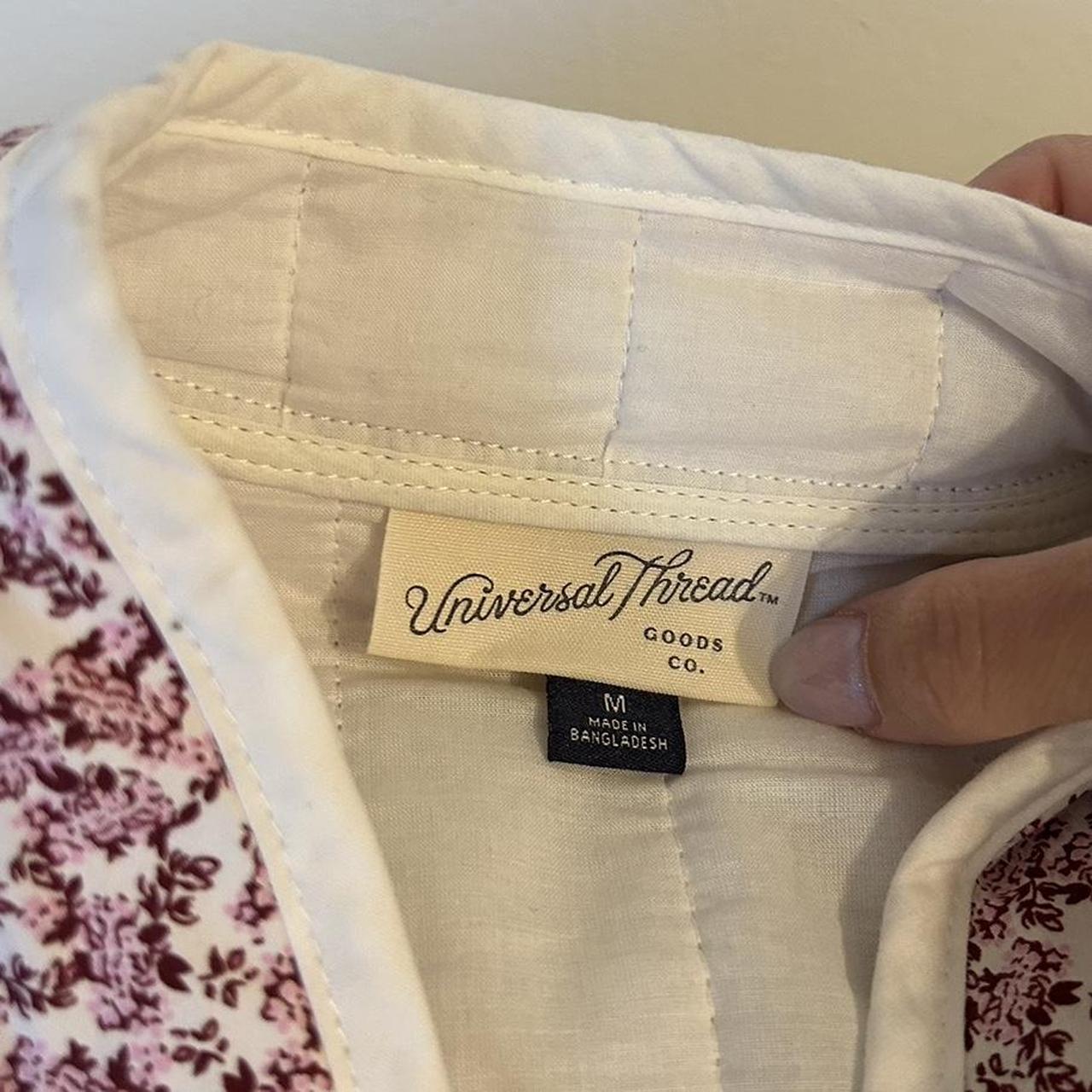 Universal Thread Women's White and Purple Jacket (4)