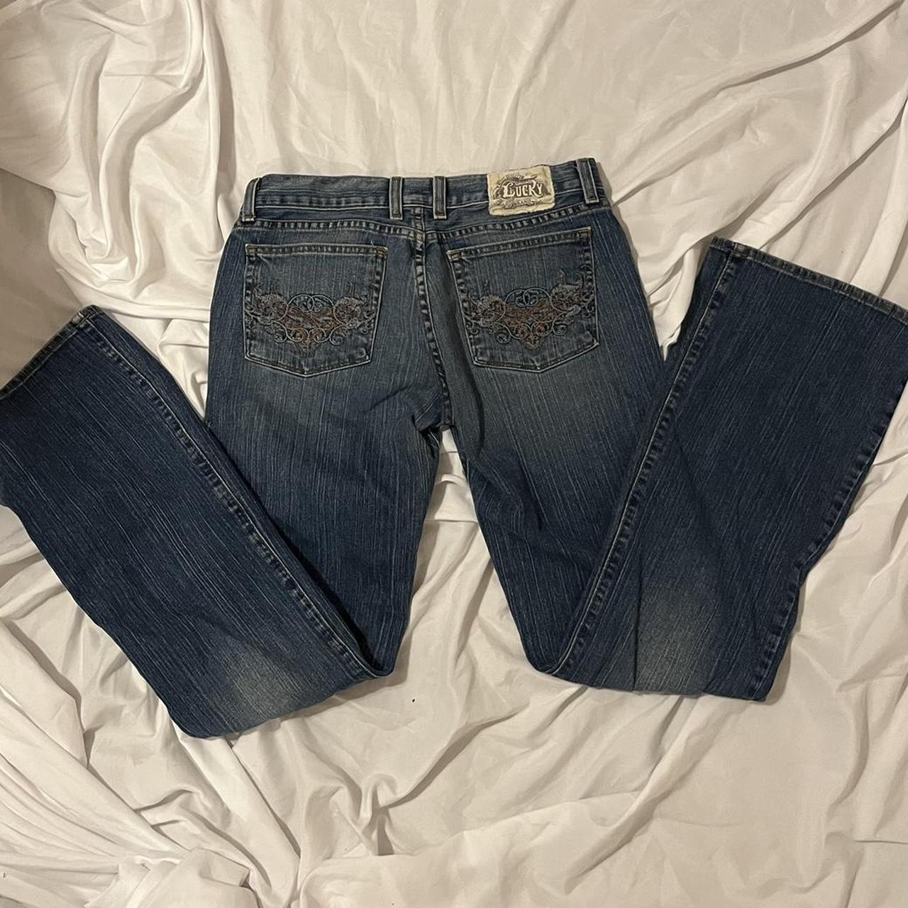 Lucky brand low rise dark wash denim jeans that Depop