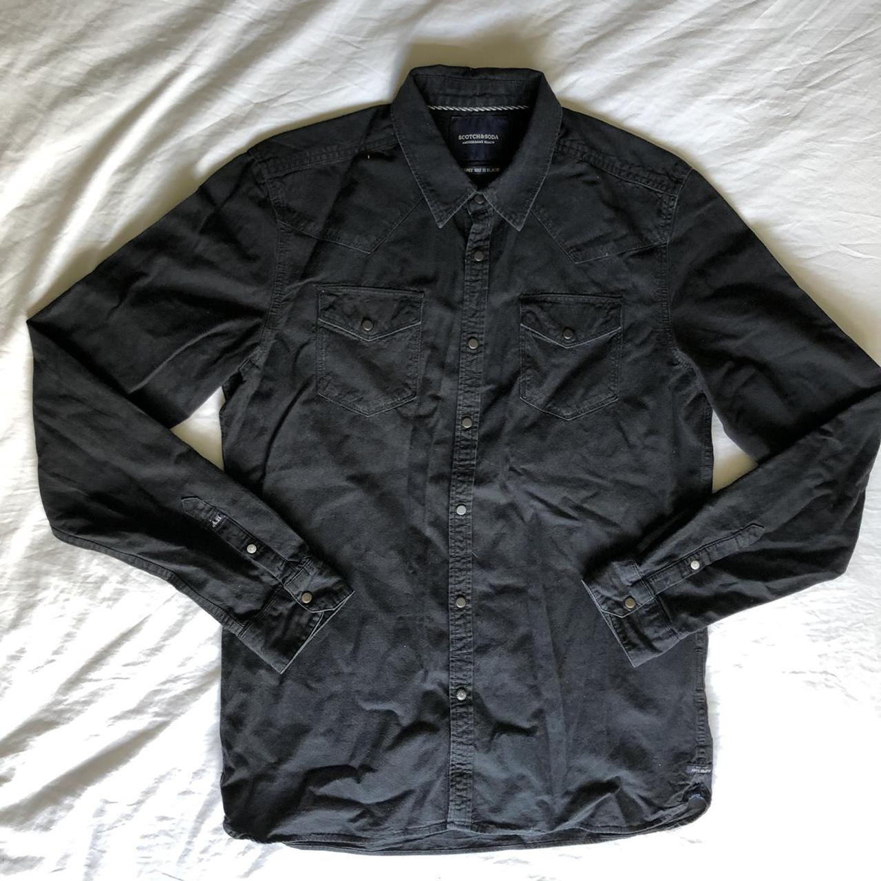 Scotch and soda Black Western shirt Pop... - Depop