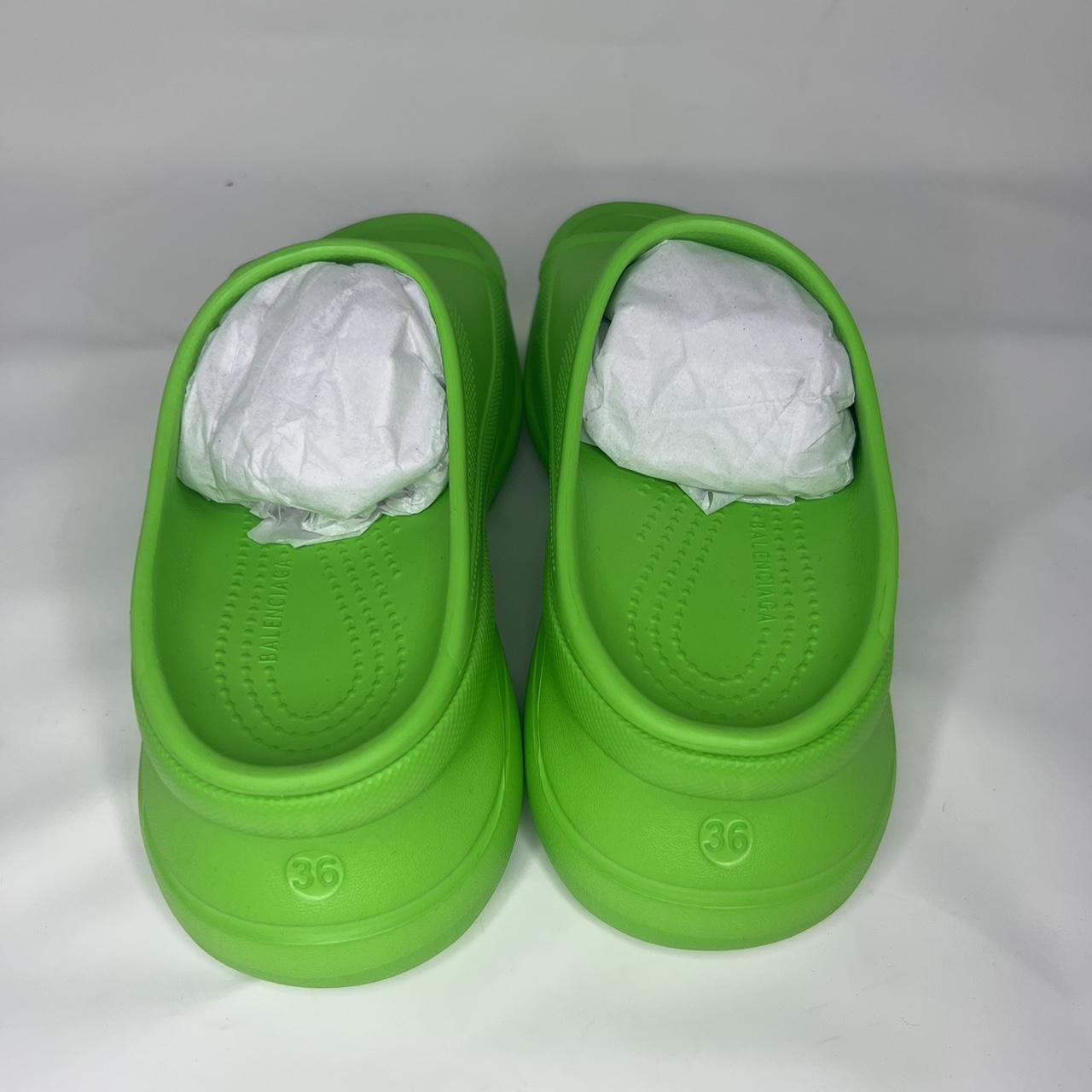 balenciaga green sandals