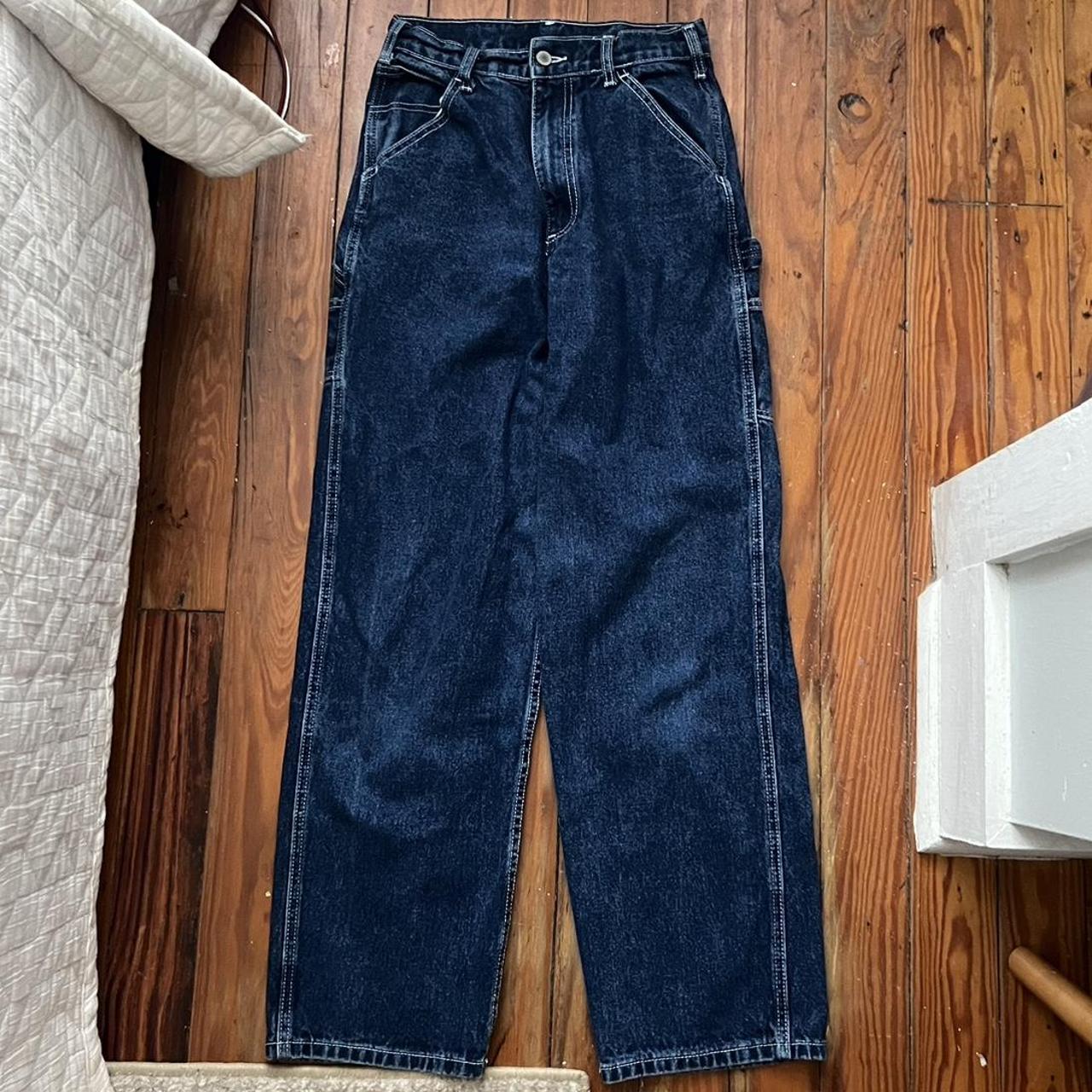 Brandy Melville Carpenter Jeans with contrast... - Depop