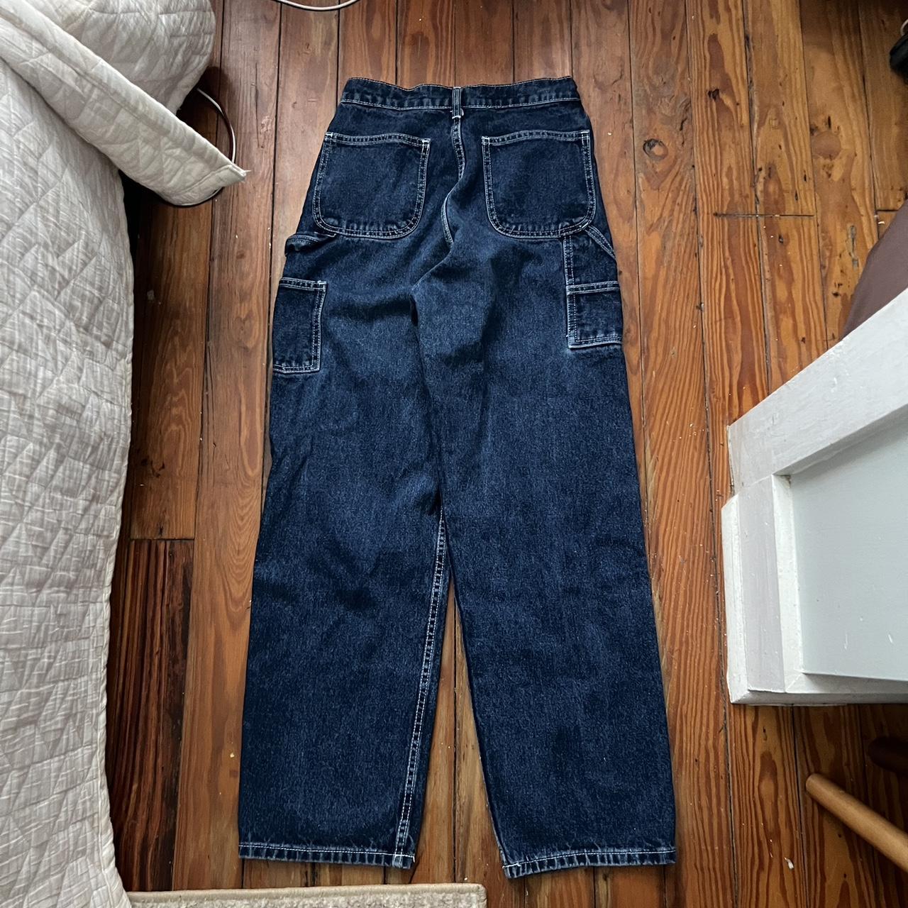 Brandy Melville Carpenter Jeans with contrast... - Depop