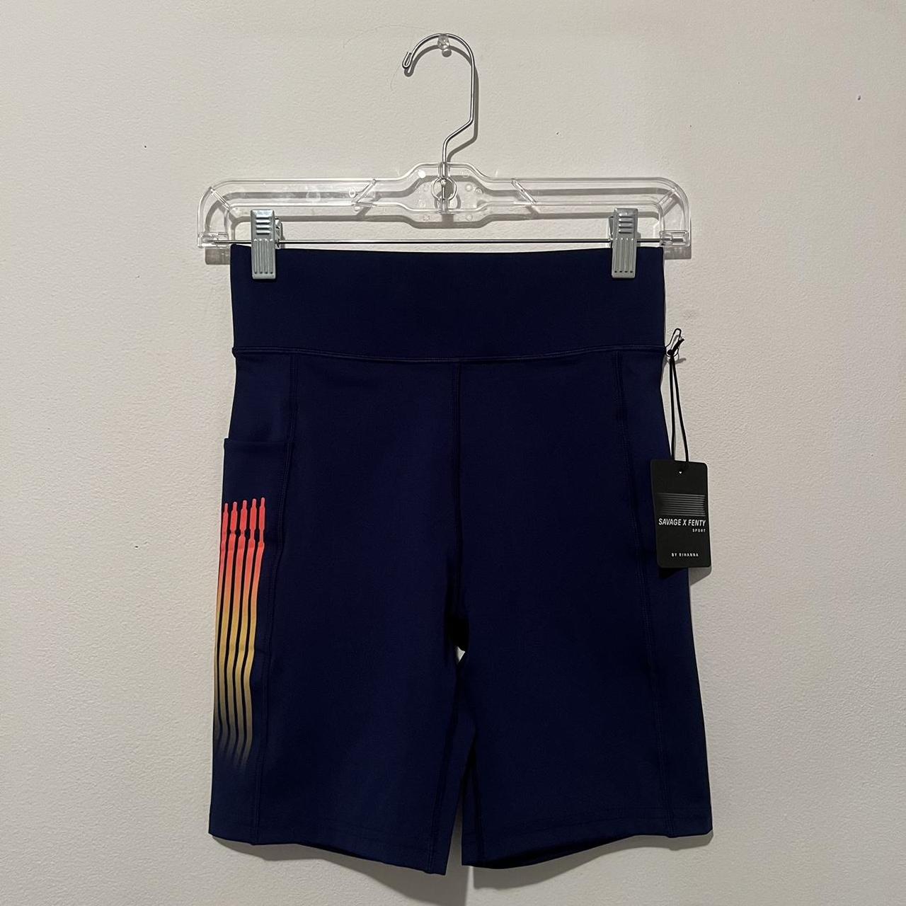 savage x fenty biker shorts - new with tags - size - Depop