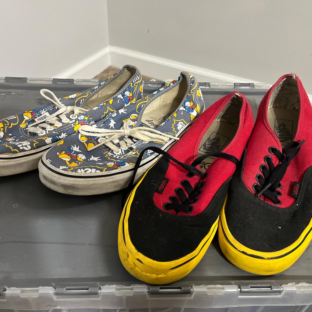 Vans Men's Sneakers Multi/Black US – Two pairs of Disney