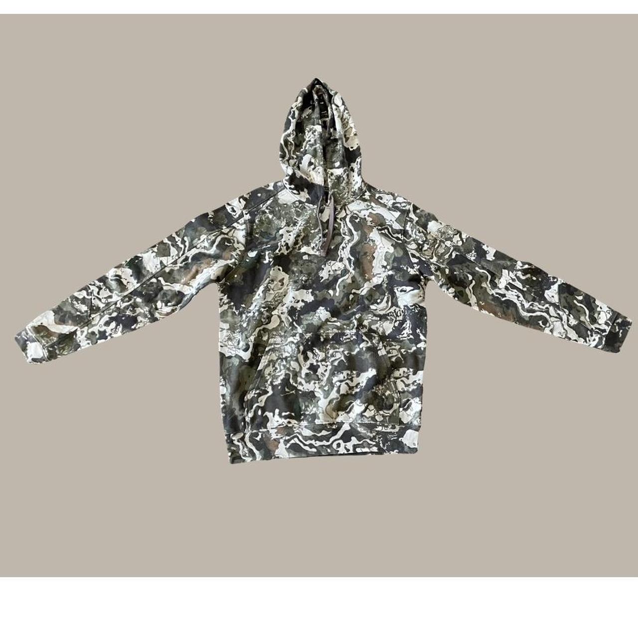 CAMO HOODIE size small in Men s willing to Depop