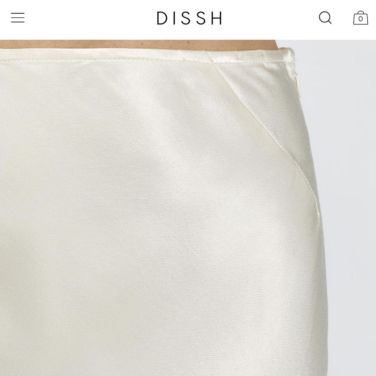 DISSH matching set, cream satin maxi and crop... Depop