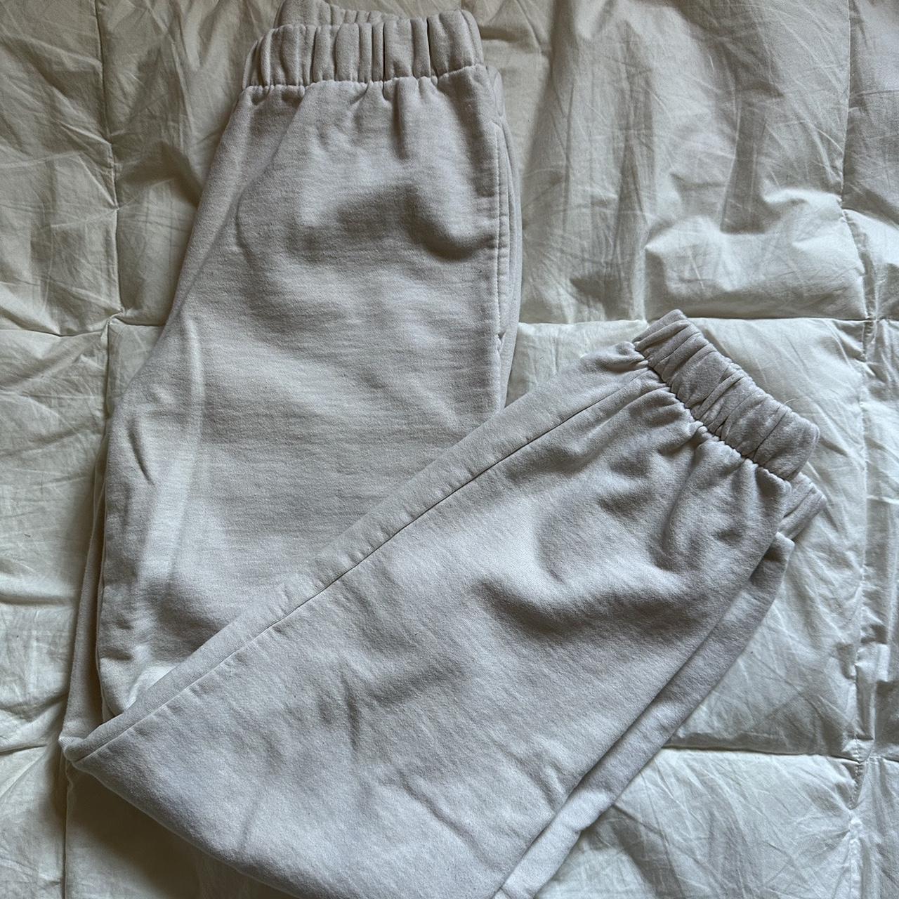 Brandy Melville Sweatpants - size s/m - cream... - Depop