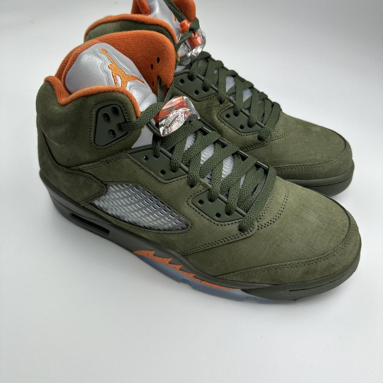jordan retro 5 olive green
