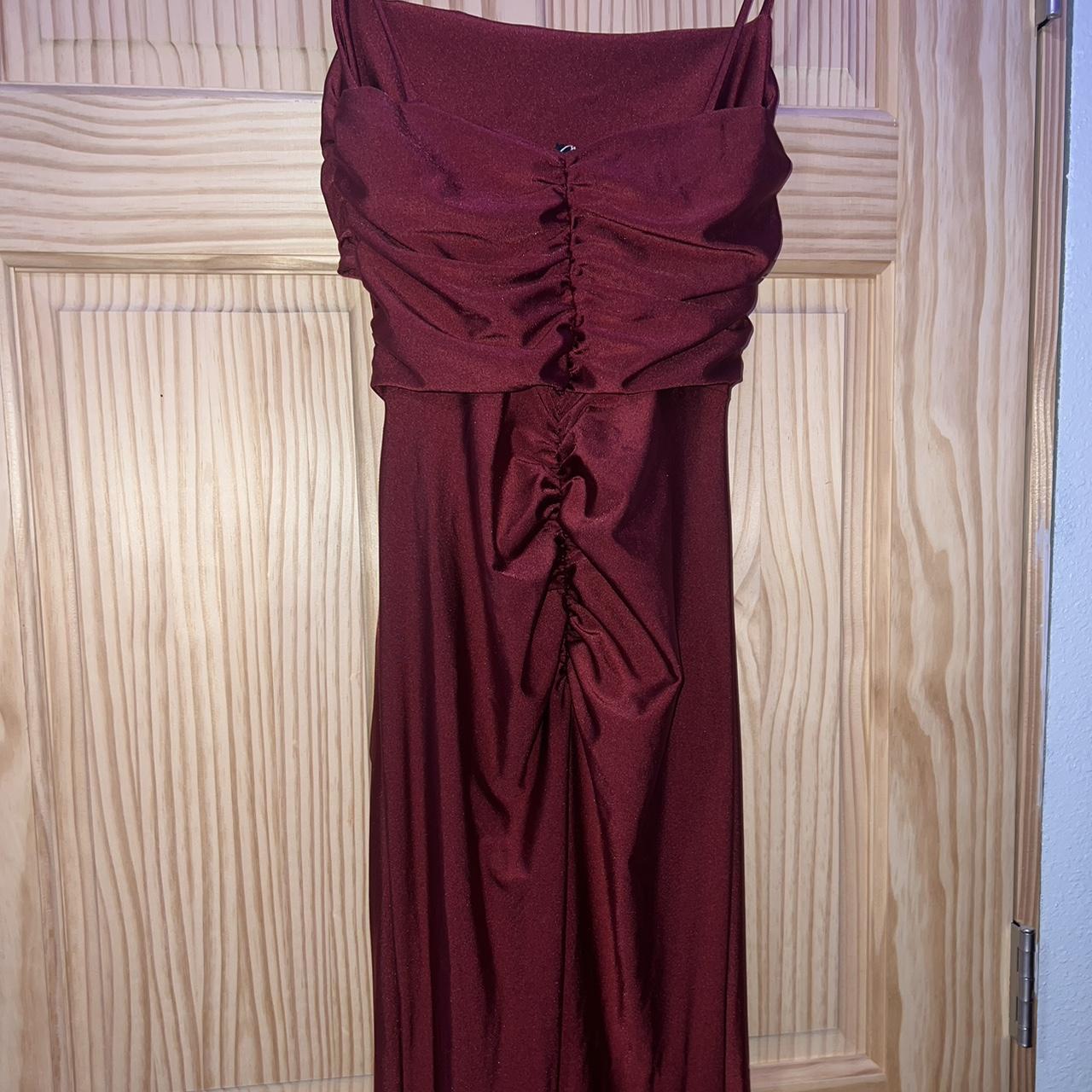 Windsor Women's Burgundy Dress Depop