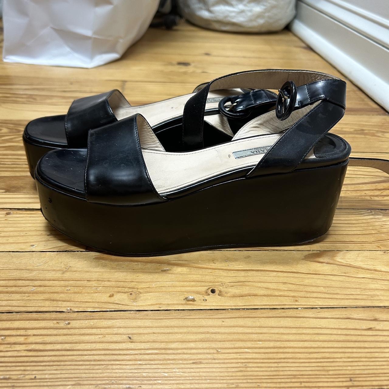 Prada platform sandals Worn but still in good