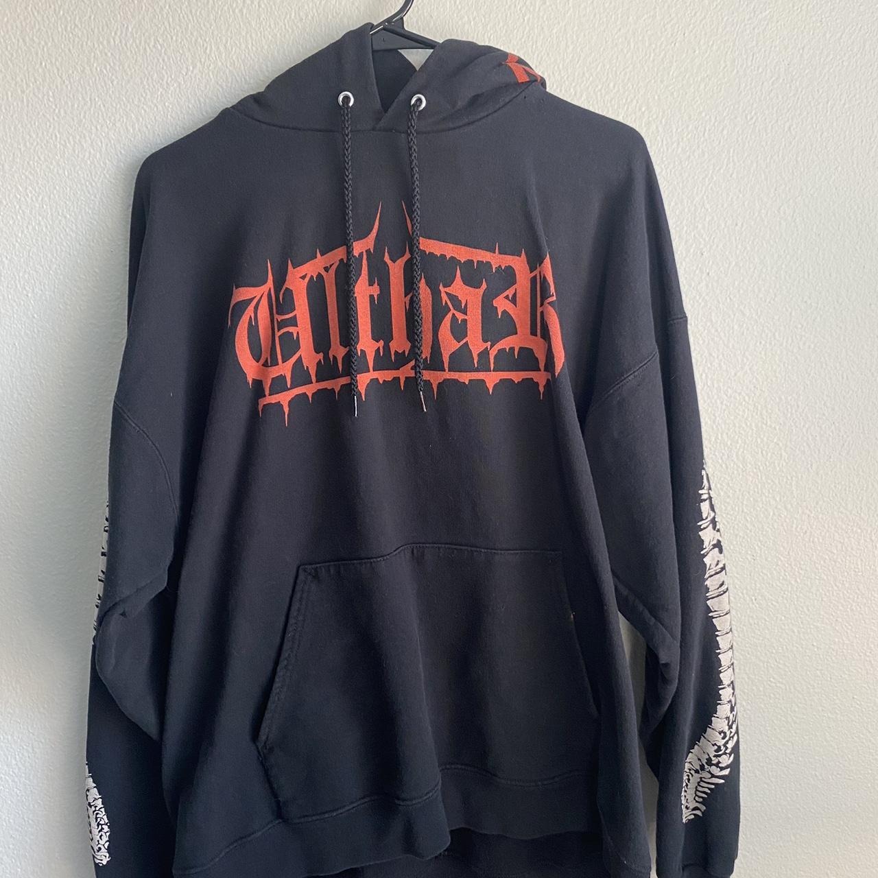 Ulthar four sided death metal long sleeve hoodie.... - Depop