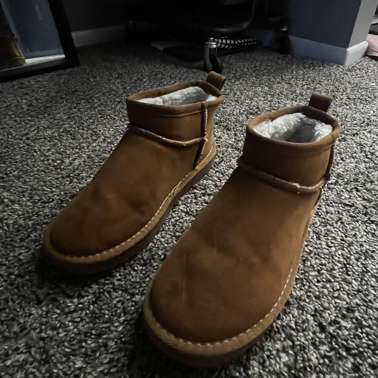 Knock off mini uggs tan color no flaws size 6 #ugg... - Depop