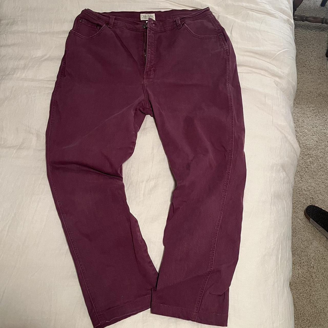 NEW St. Johns Bay Size 16 Skinny Jeans Red/Maroon - Depop