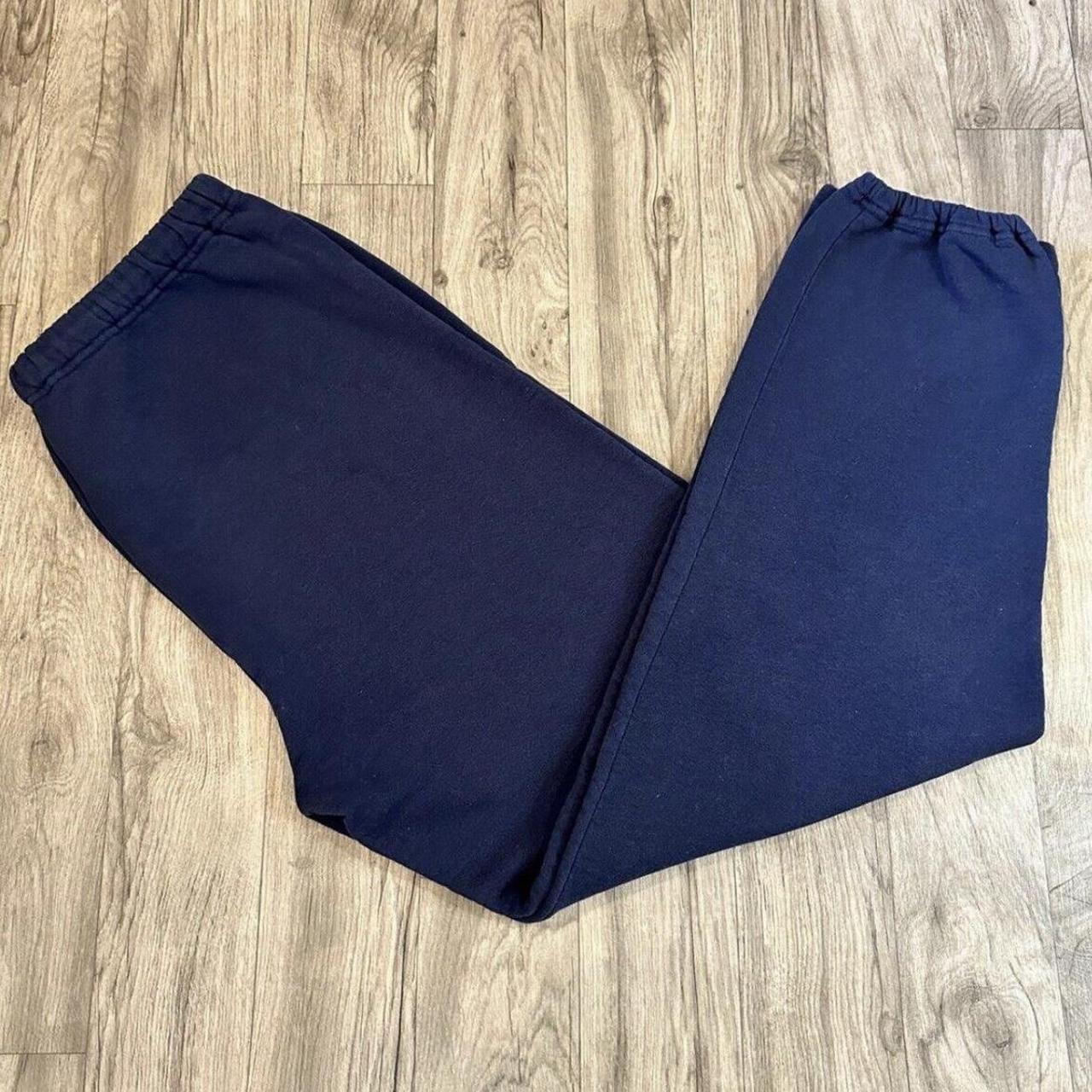 Vintage Navy Blue Jogger Sweatpants Depop
