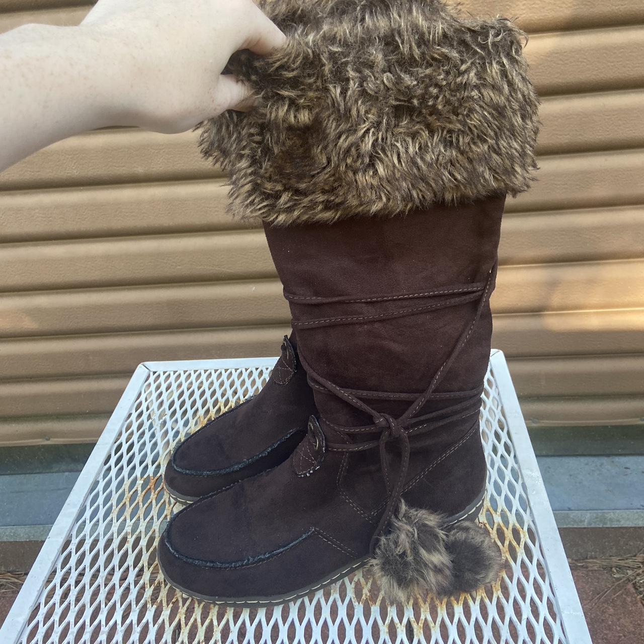 American Eagle Women's Brown Boots | Depop