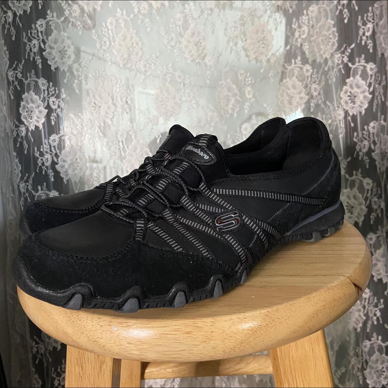 vintage skechers black grandma sneakers diesel... - Depop