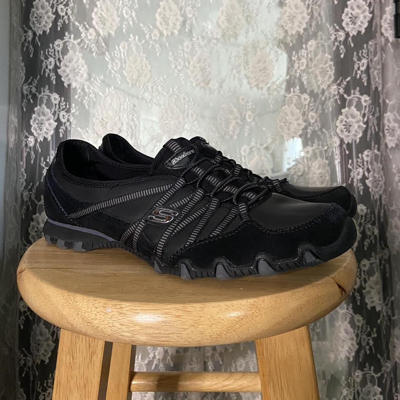 vintage skechers black grandma sneakers diesel... - Depop