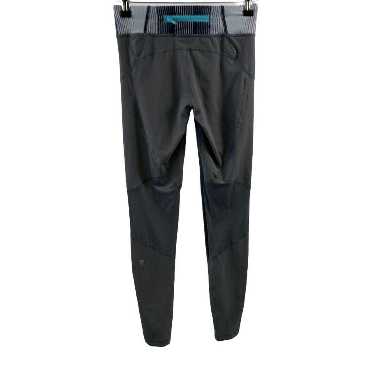 Full length gray Ivivva leggings with blue, purple, - Depop