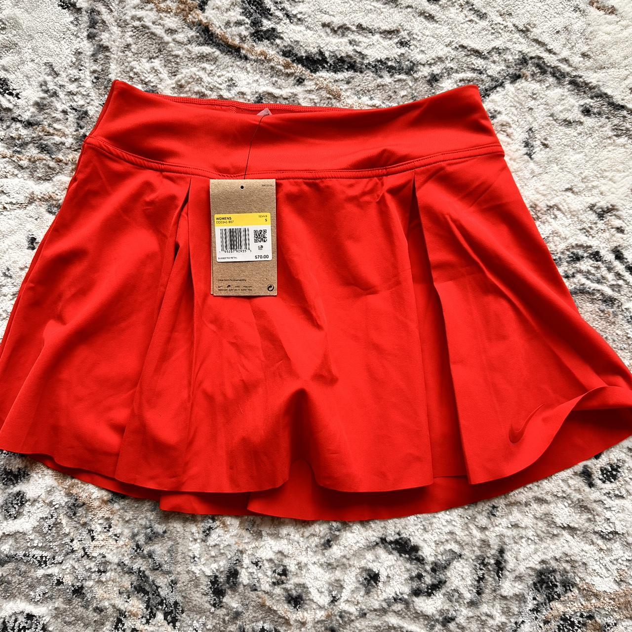 nike tennis skirt red