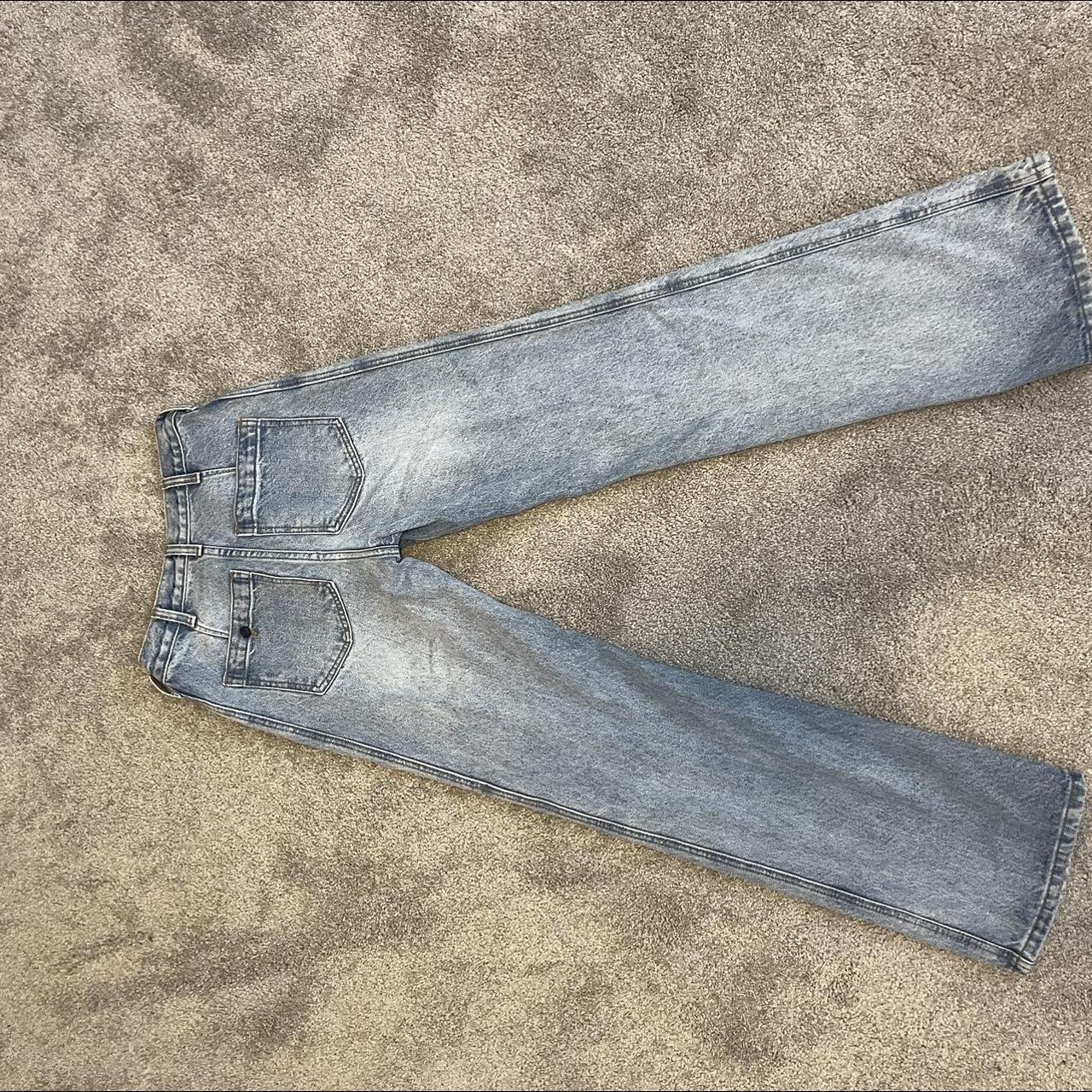 brandy melville high wasted flare jeans no... Depop