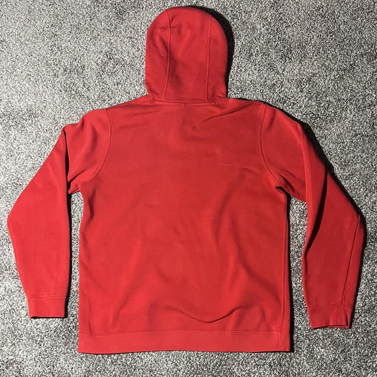 mens red and black nike hoodie
