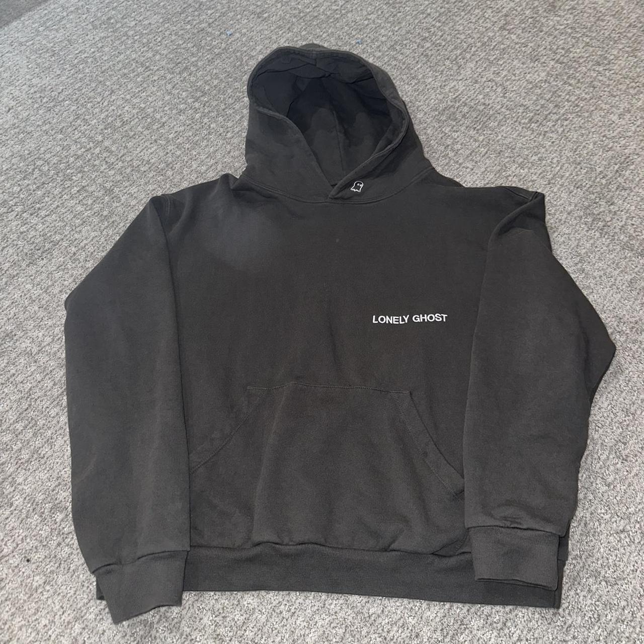 Brown lonely ghost hoodie Honestly never worn - Depop