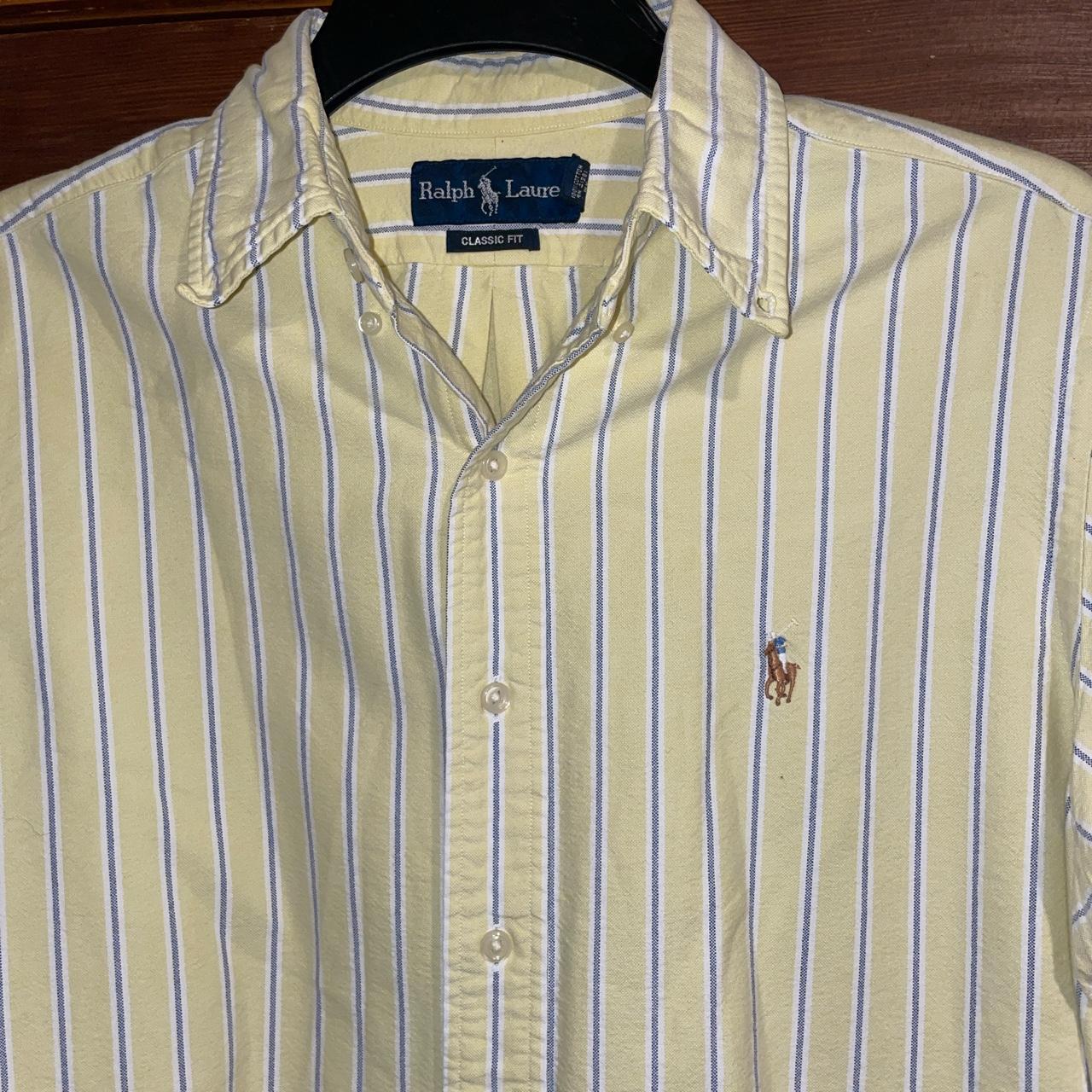 Amazing Vintage 90s Ralph Lauren Striped shirt In a... - Depop
