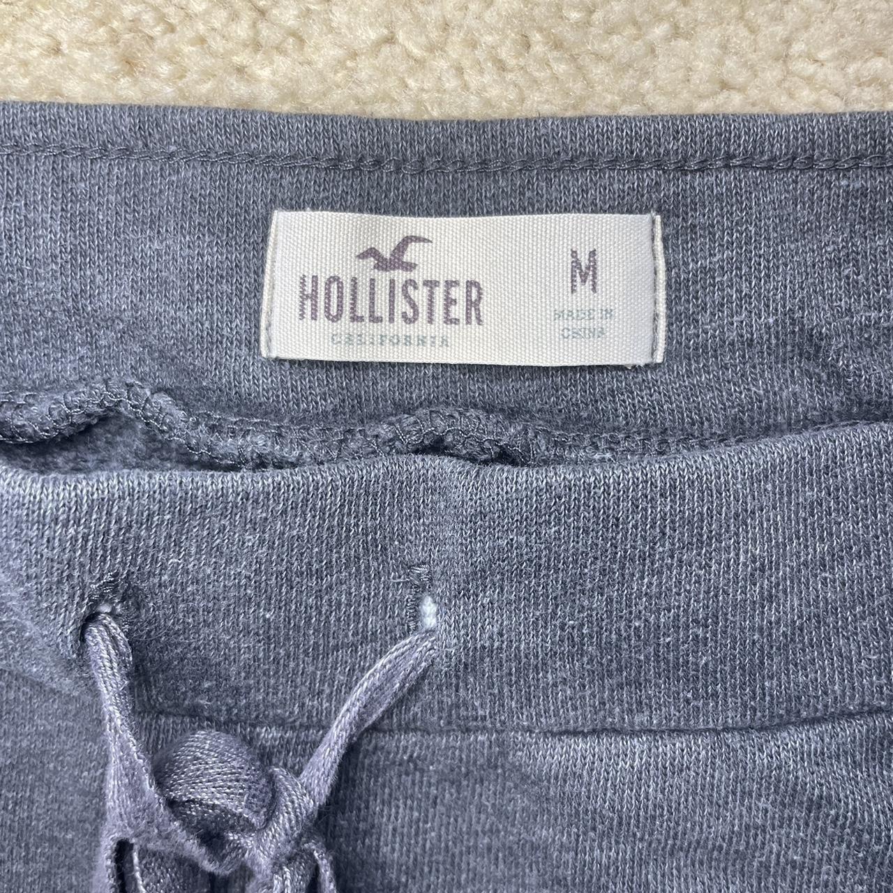 Hollister y2k grey low rise sweatpants Size XS - Depop