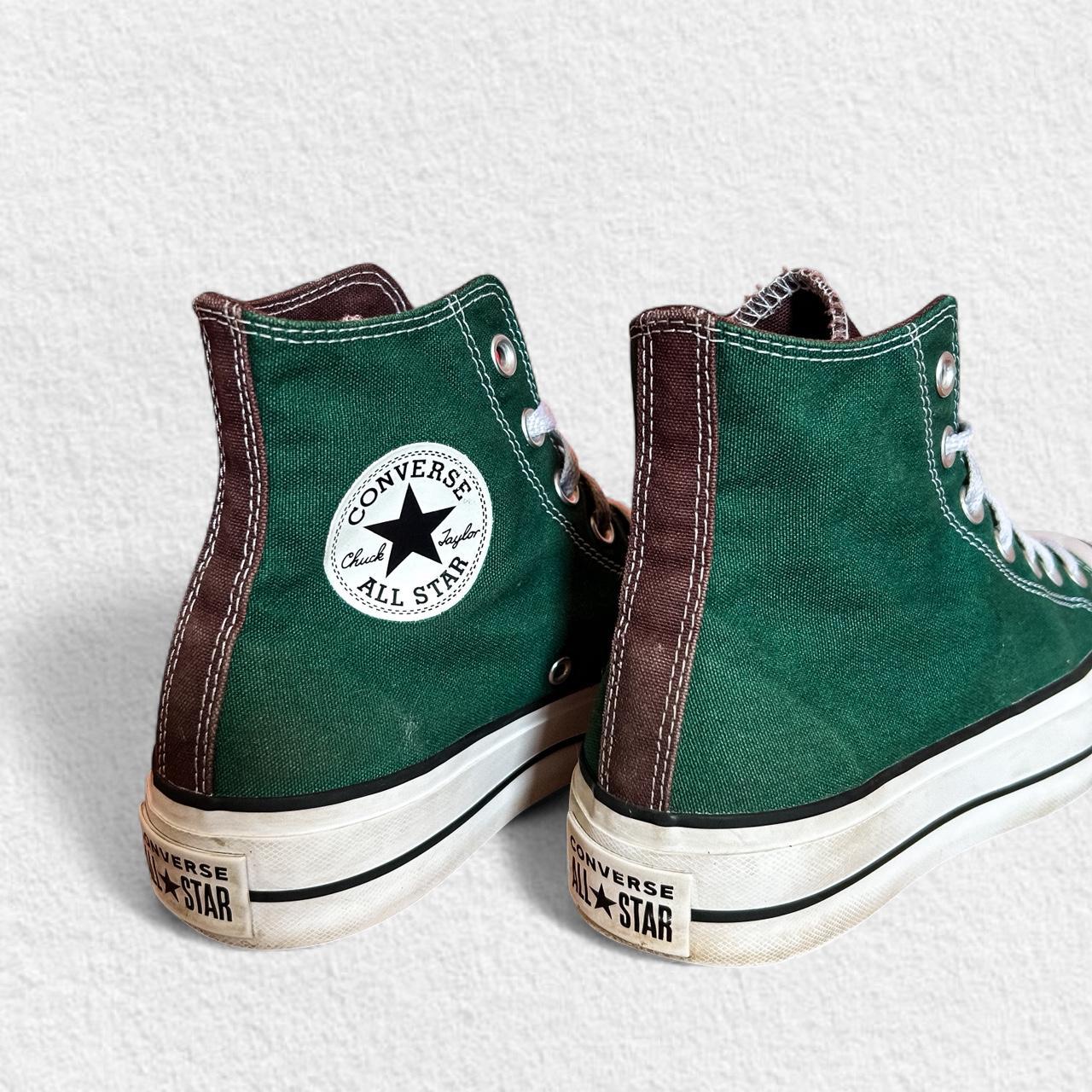 Converse Women's Sneakers Green US – Unique platform custom