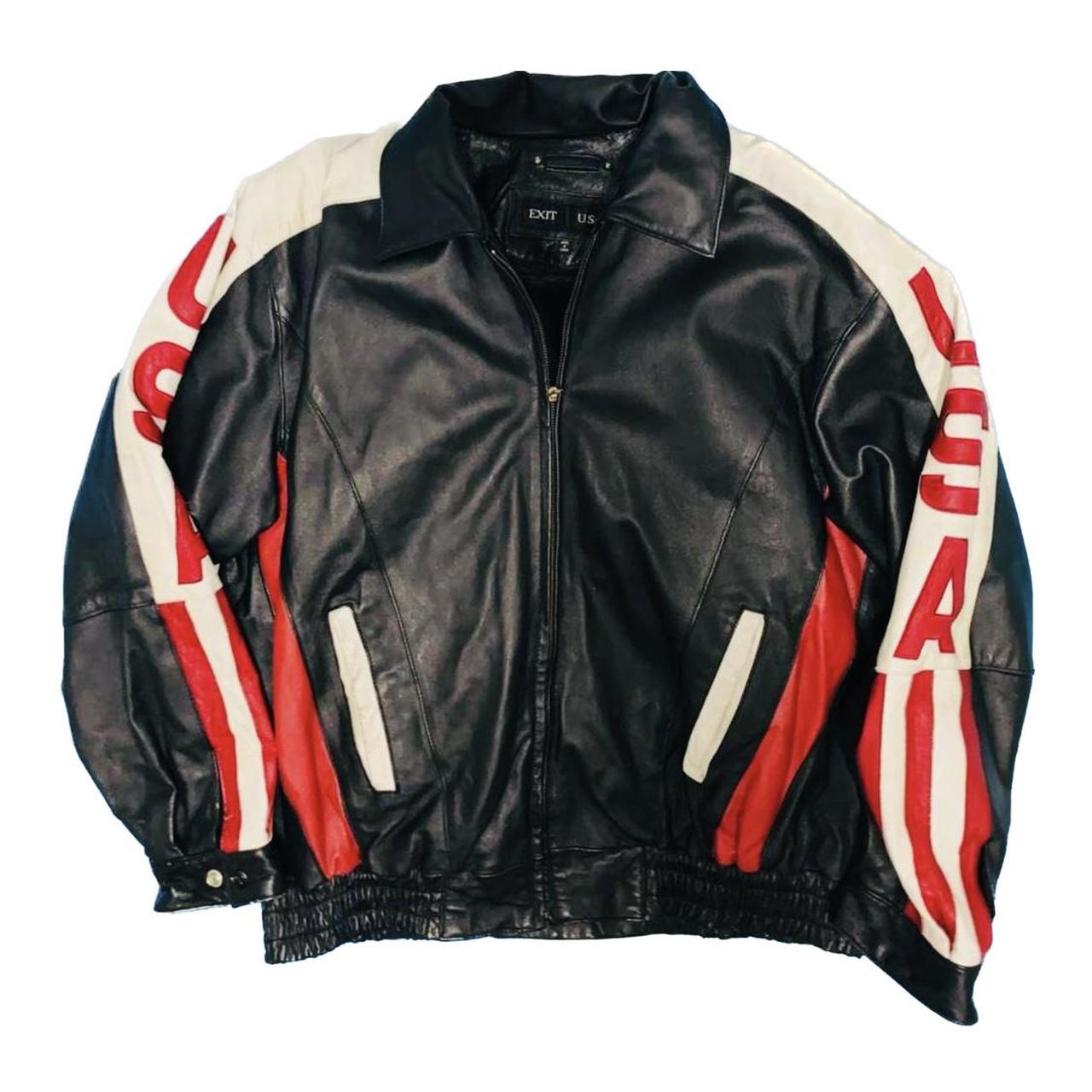 Vintage Exit USA leather Jacket. • Measurements: | Depop