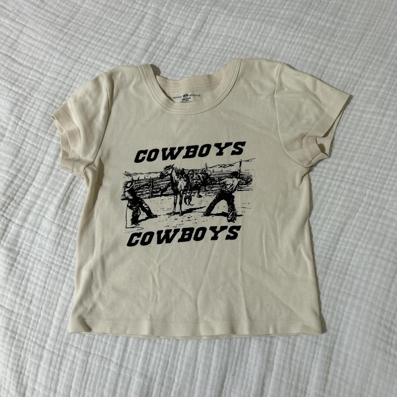 Brandy Melville Cowboys graphic tee - Depop