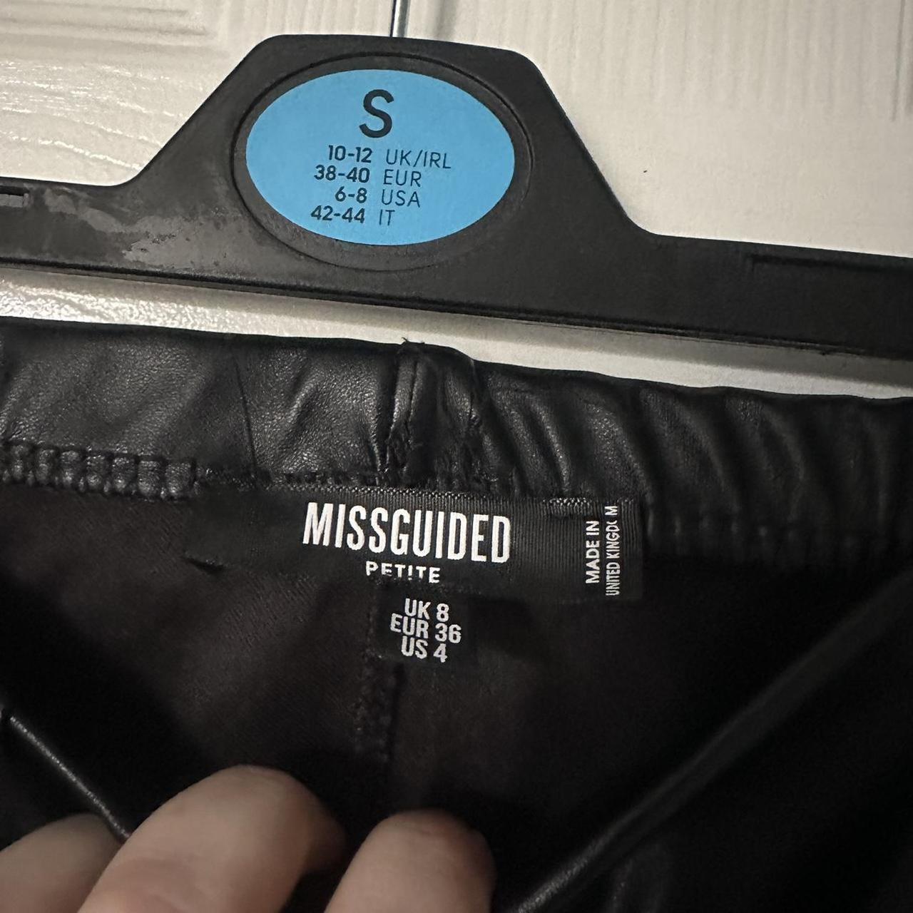 Missguided faux leather leggings Size 6 Worn - Depop