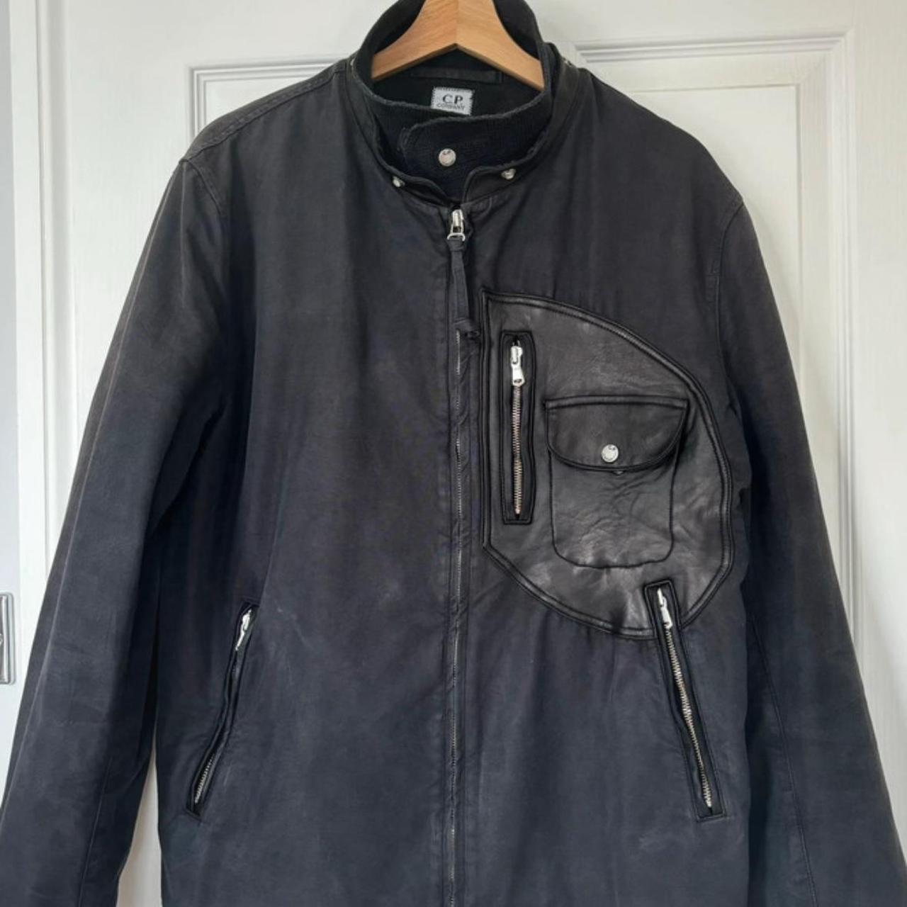 Company jacket leather pocket and