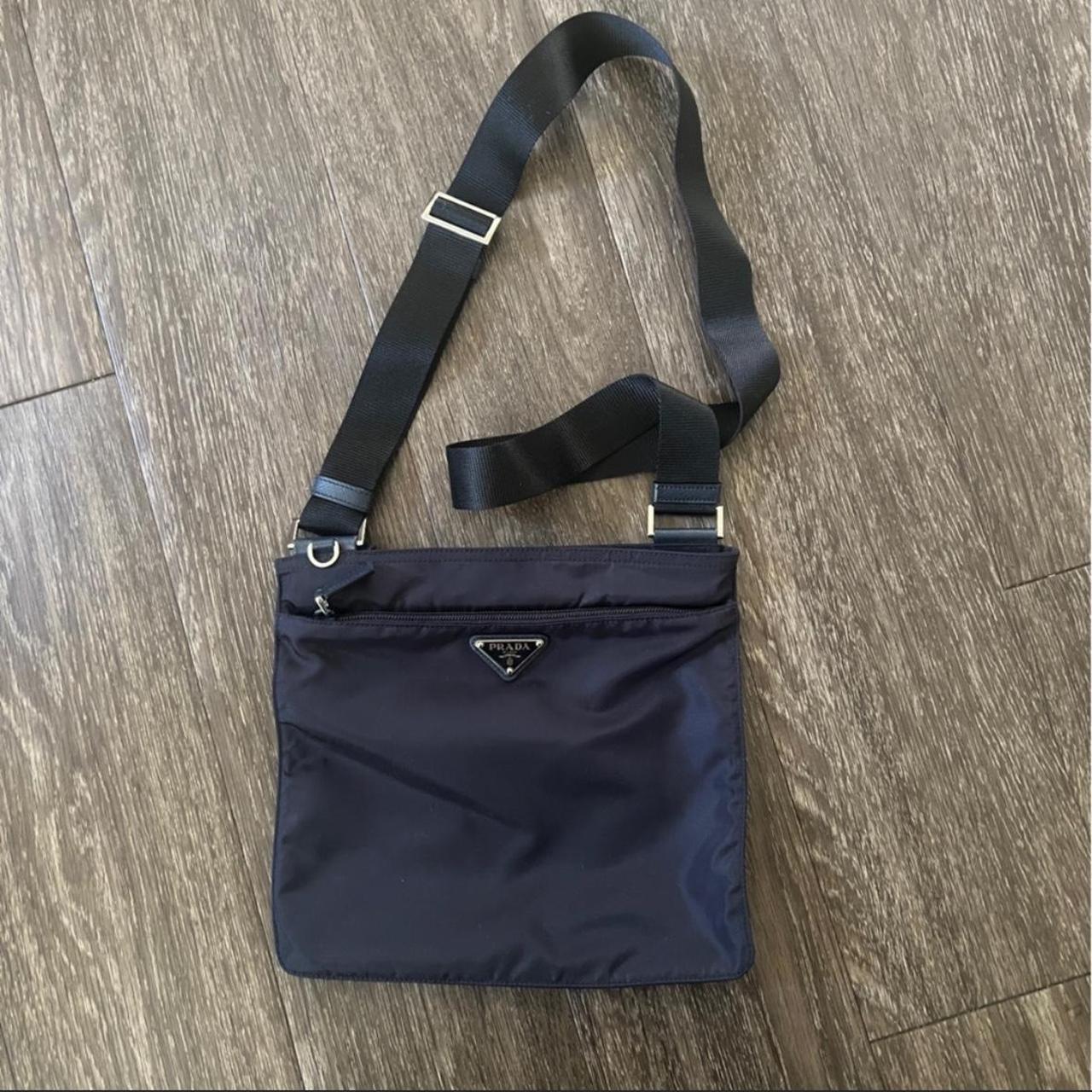 Prada Navy Nylon Crossbody Brand new Certificate