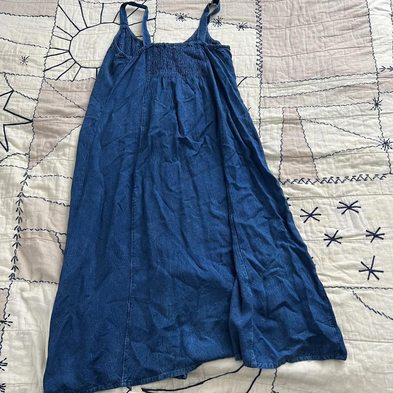 UNIF Women's Blue Dress | Depop