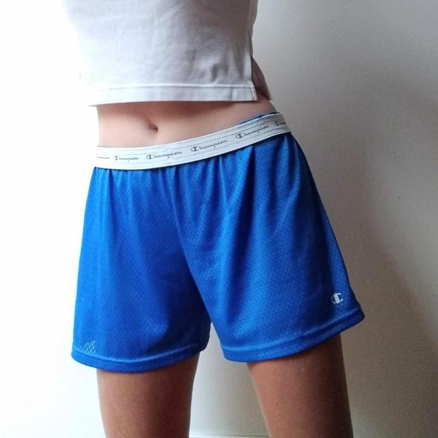 Champion shorts sales women blue