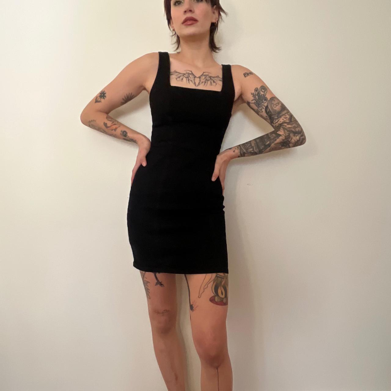 Urban outfitters black bodycon clearance dress