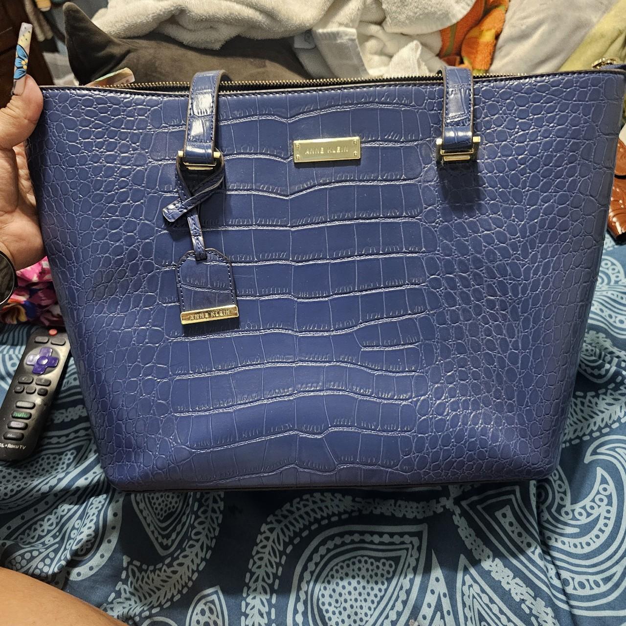 Anne klein blue crocodile purse anneklein. Depop