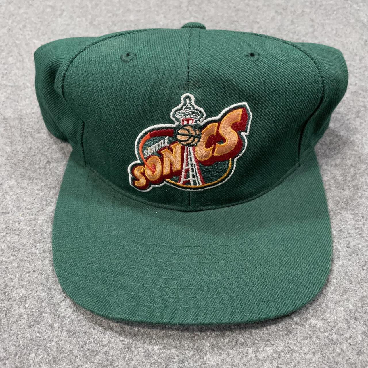 Vintage SuperSonics SnapBack 90s American Needle... - Depop