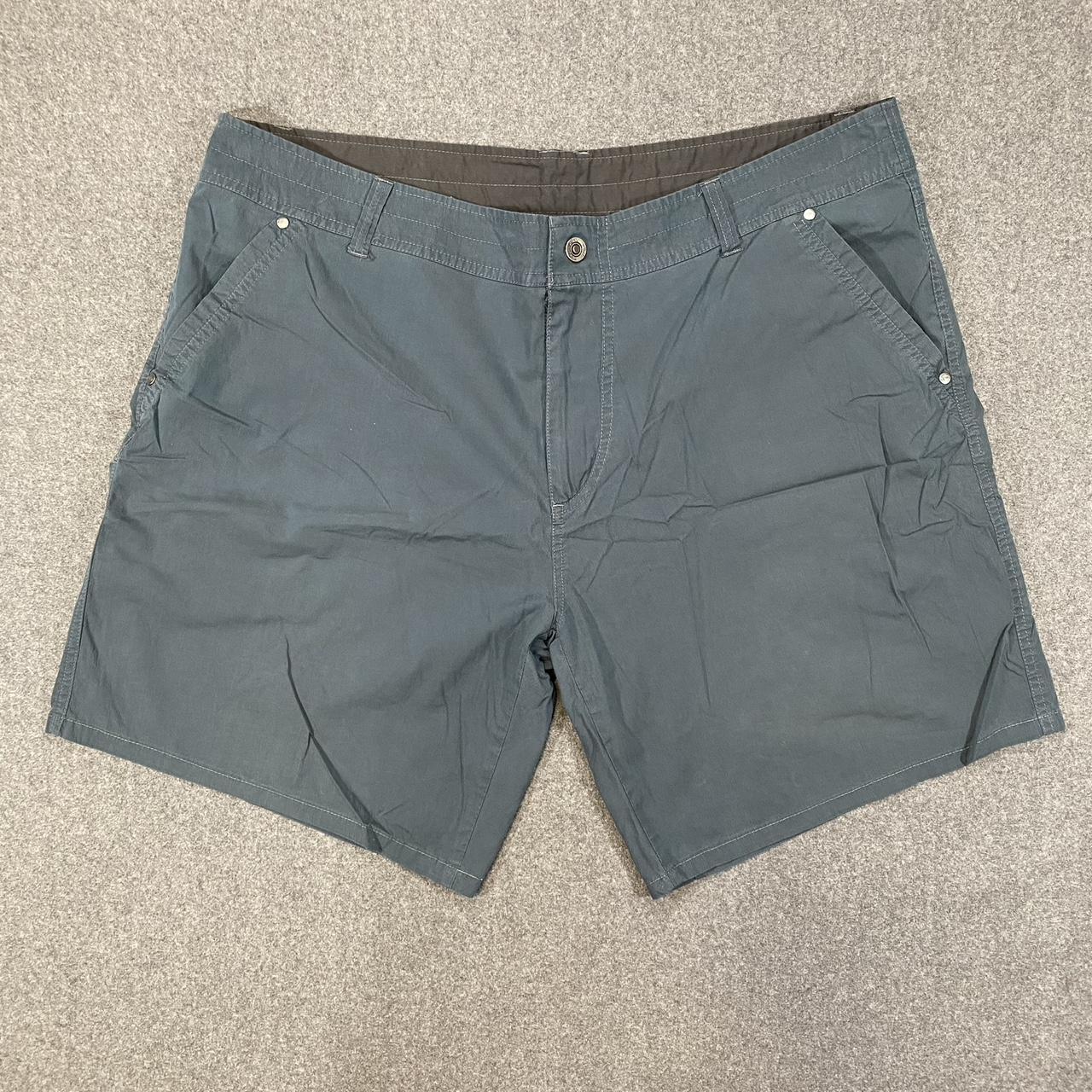 KÜHL Men's Blue and Grey Shorts | Depop