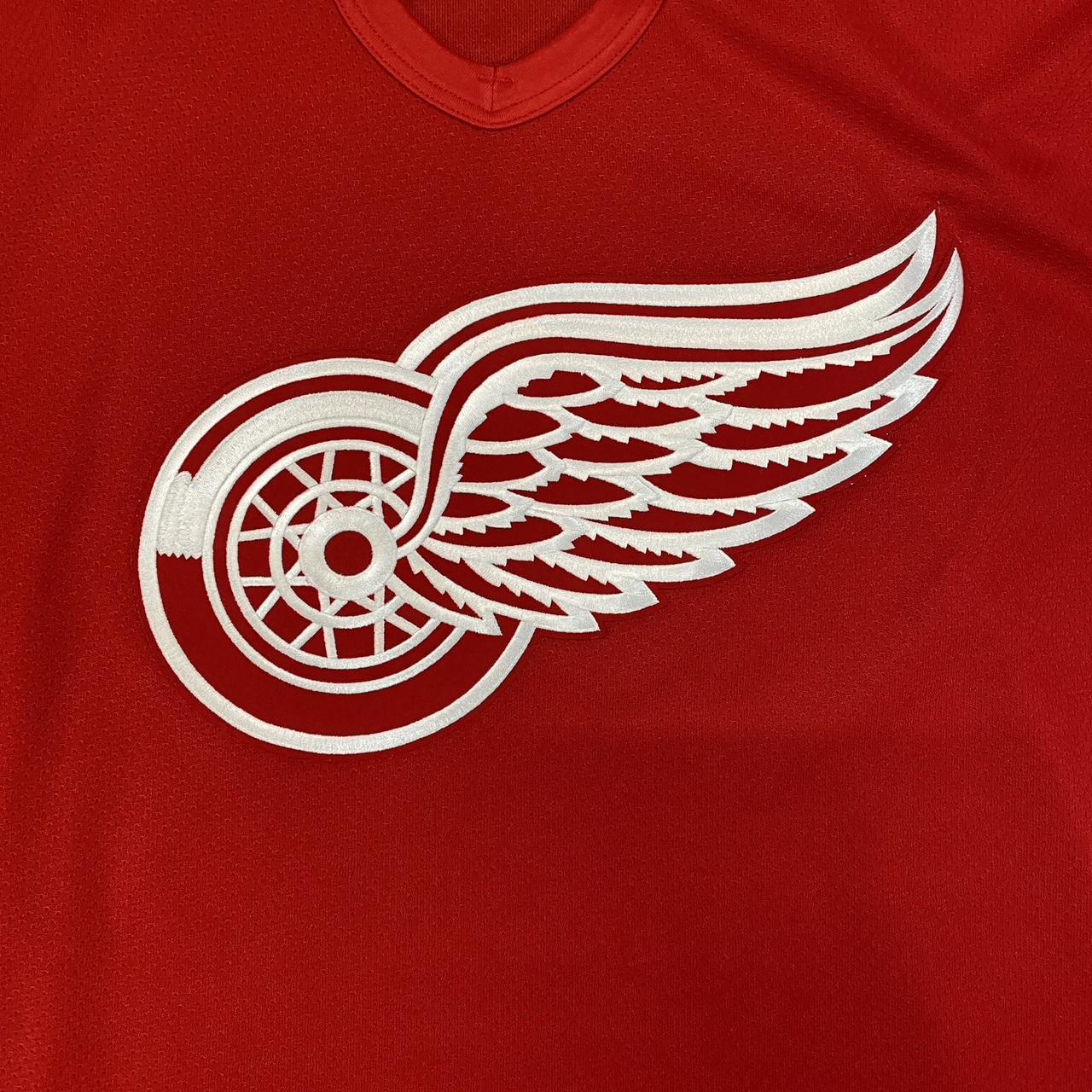 Vintage 1992 Detroit Red Wings Hockey Cotton Jersey Size M 