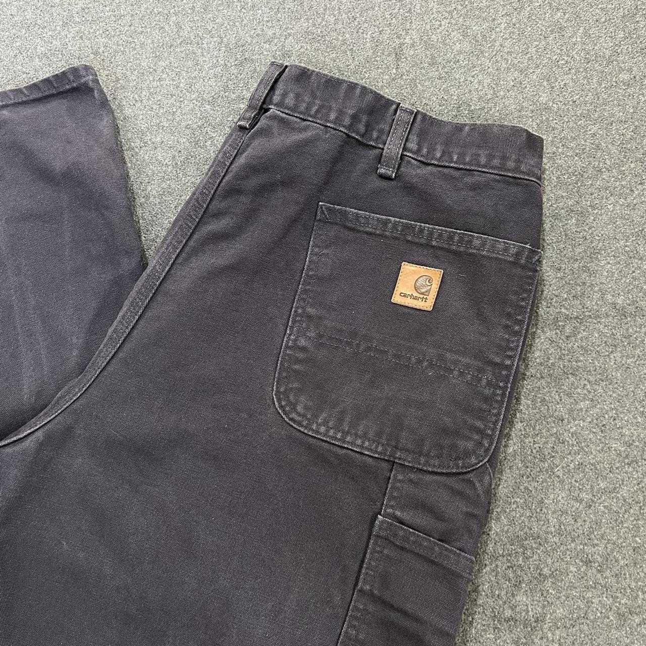 Blue Carhartt Pants Carhartt Loose Fit Duck Canvas... - Depop