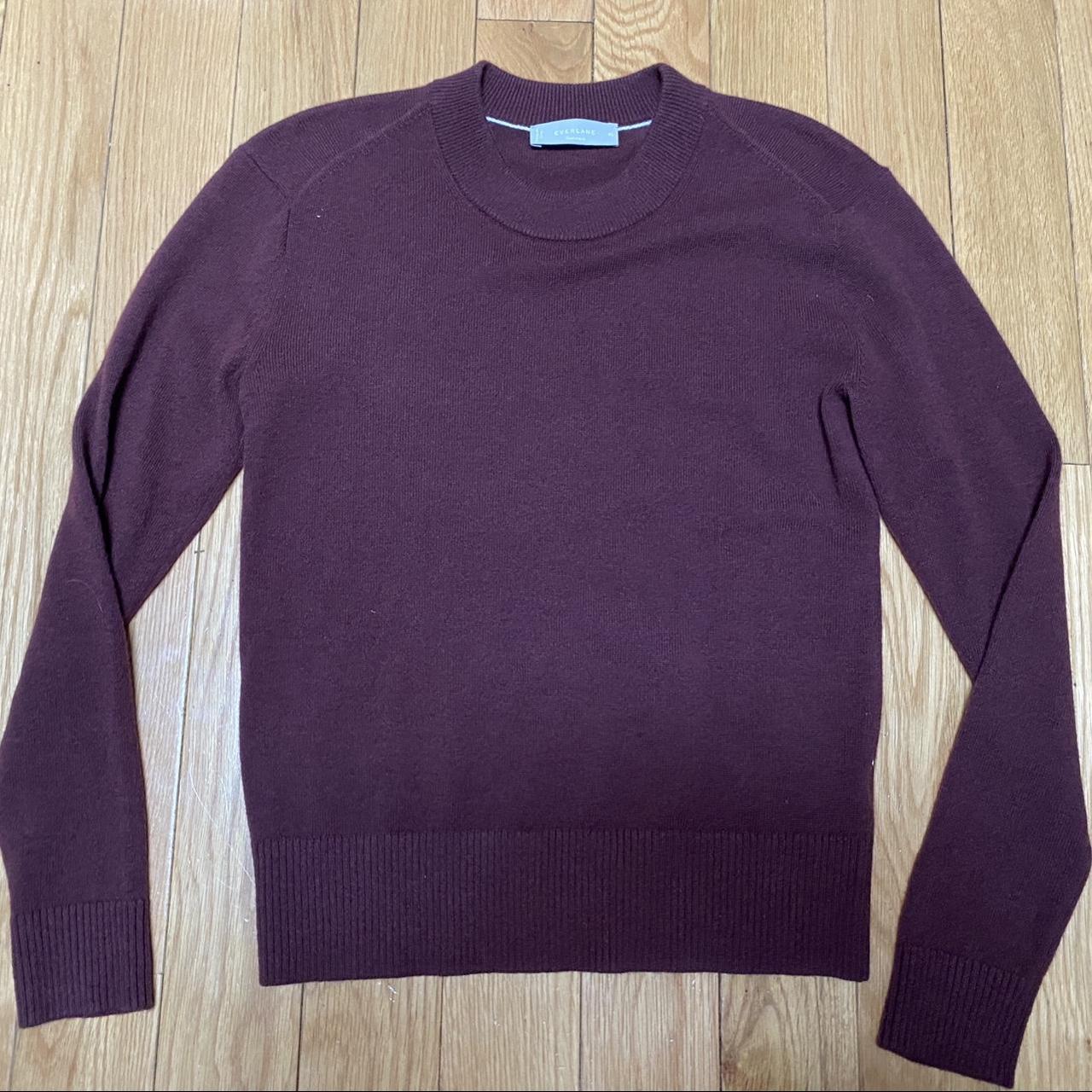 Everlane burgundy cashmere sweater - new without... - Depop