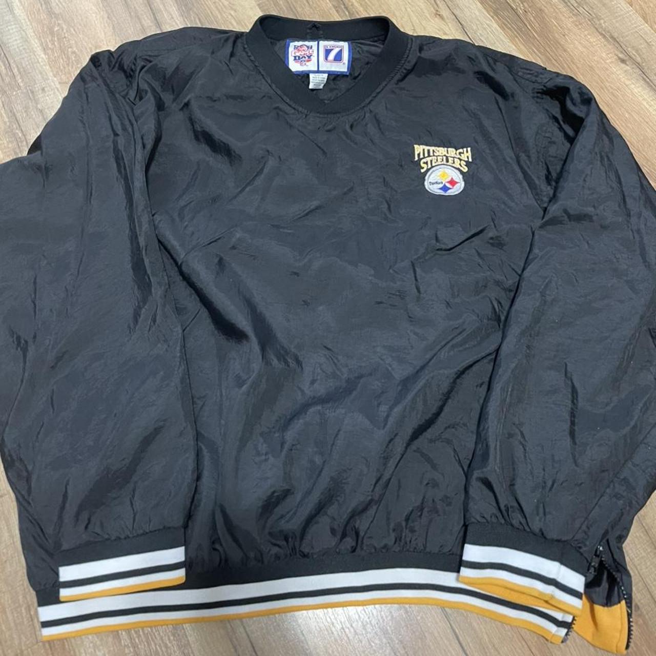 90s Vintage Pittsburgh Steelers Windbreaker - Depop