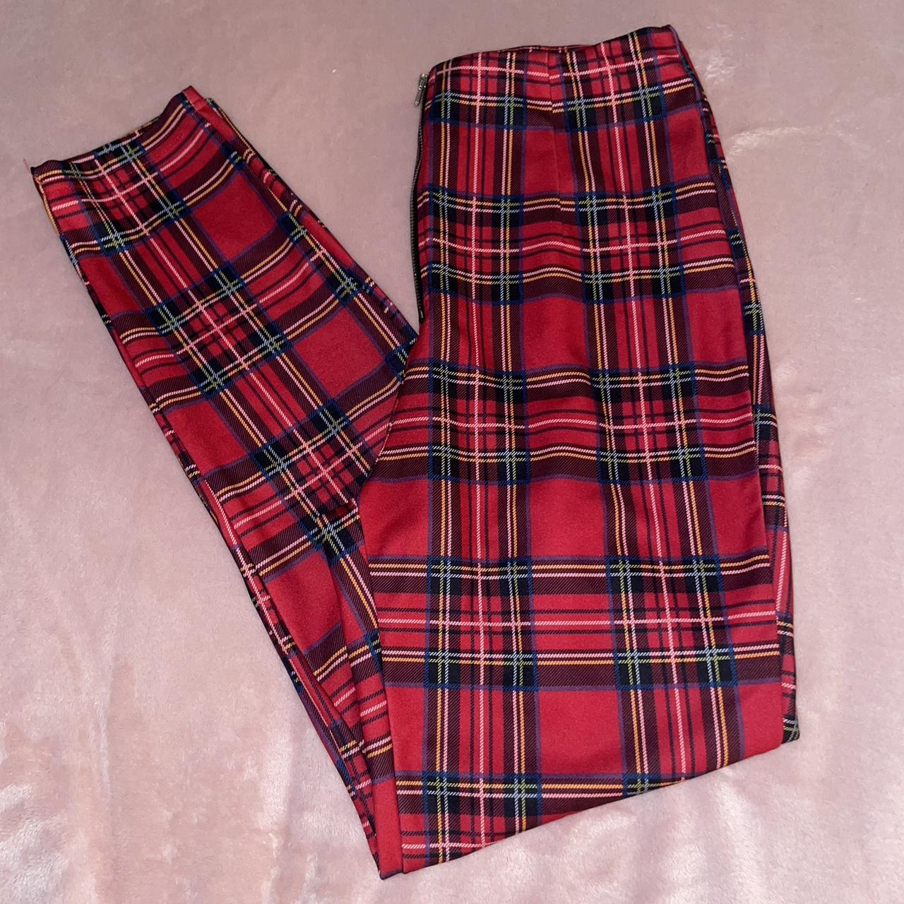 Chain Detail Tartan Plaid Pants | SHEIN USA | Plaid outfits, Plaid pants  women, Plaid fashion