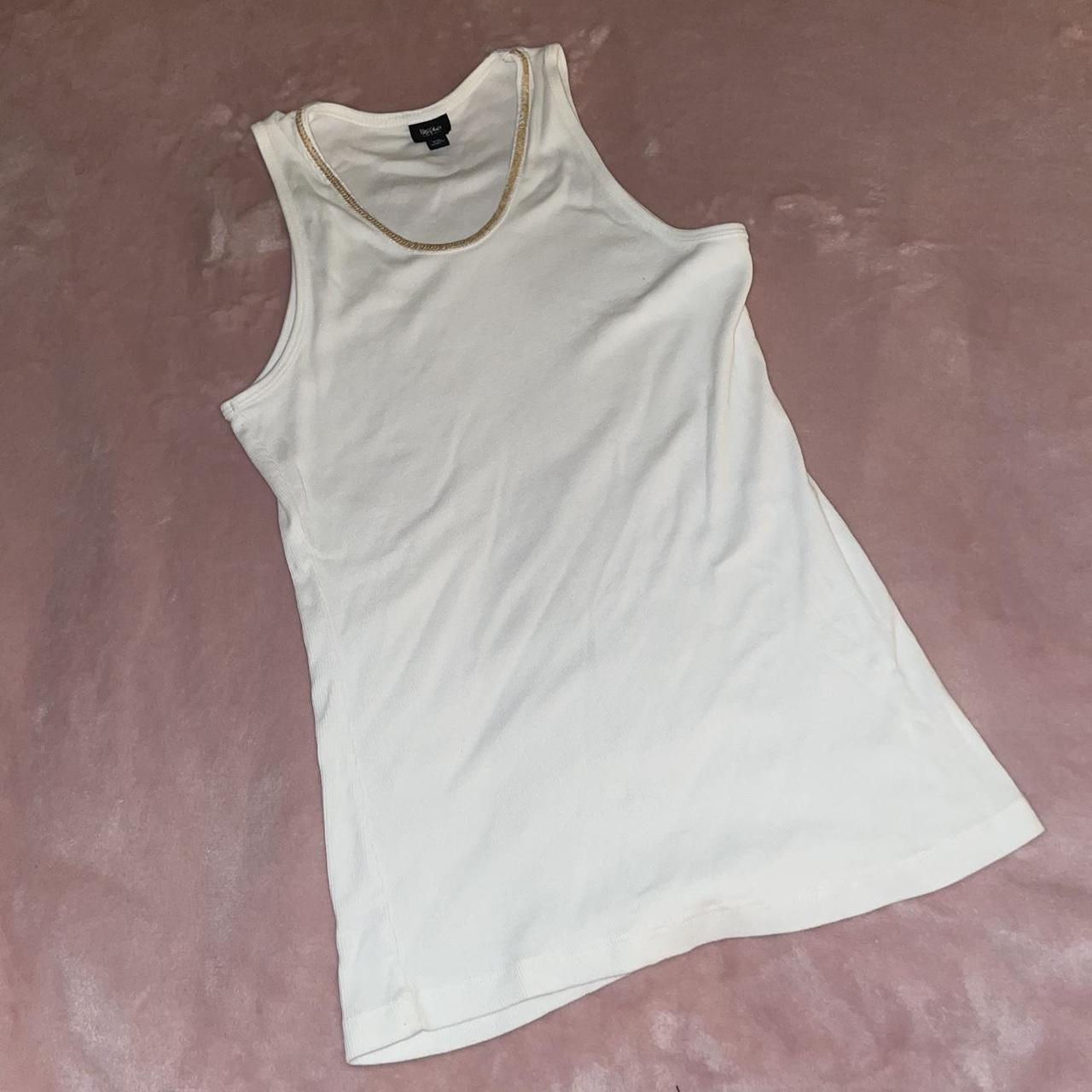 Massimo Alba Women's White and Gold Vest